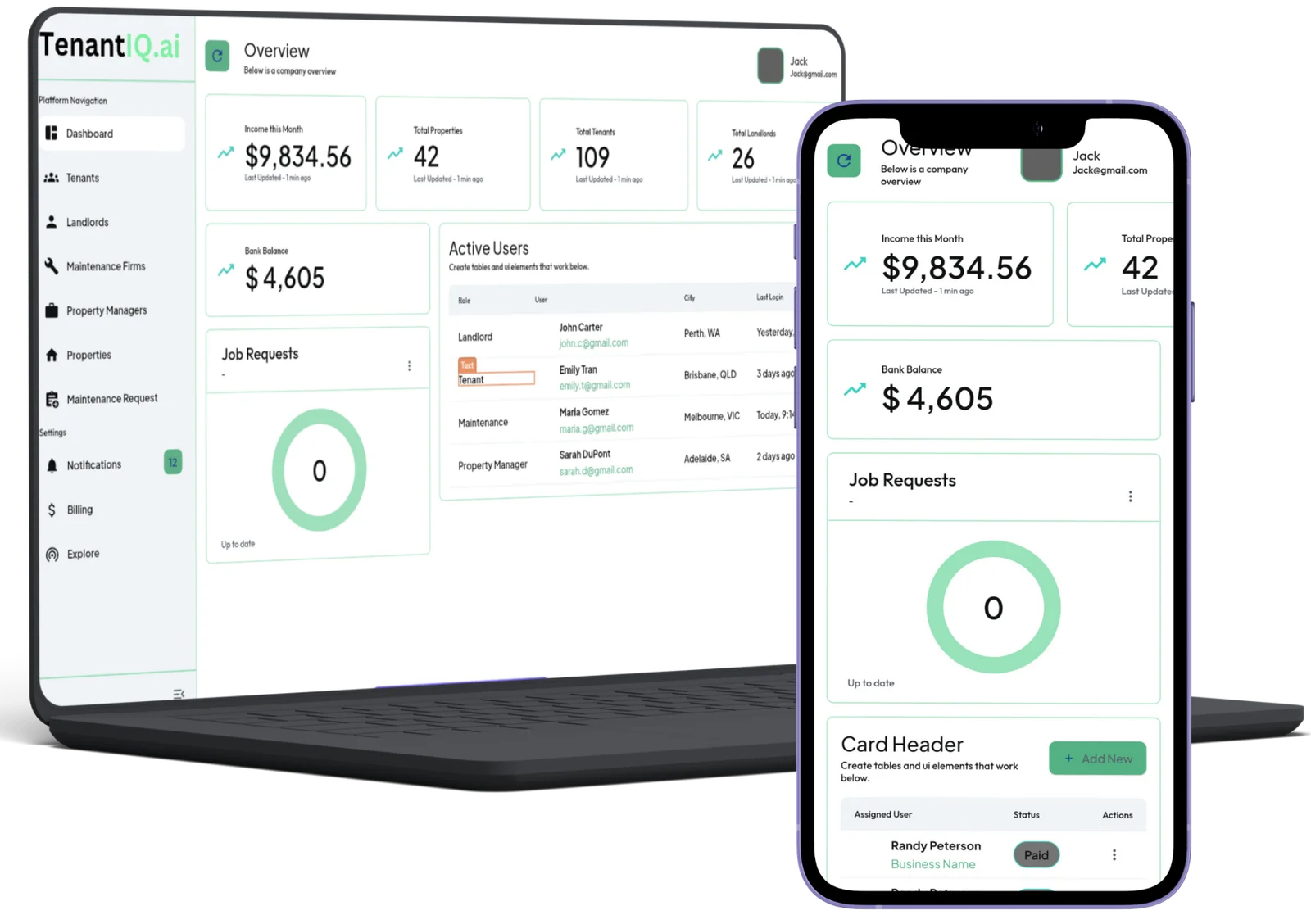 TenantIQ.ai property-management platform and brand