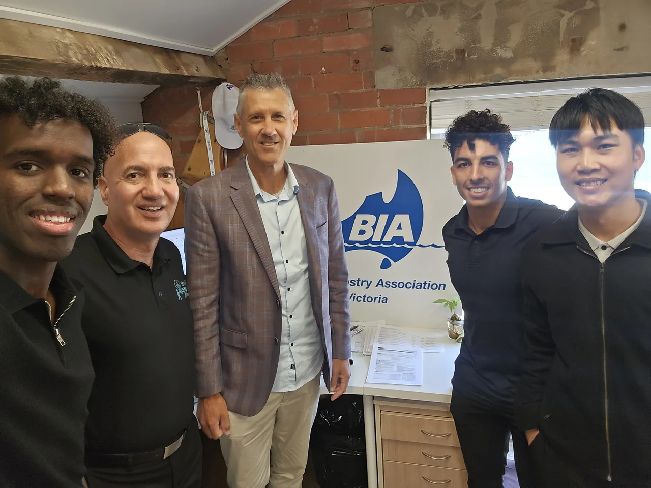 A group visit to the Boating Industry Association Victoria office